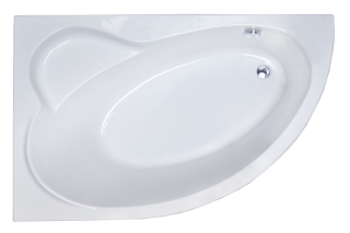 Акриловая ванна Royal Bath Alpine левая 150x100см белый RB819100L